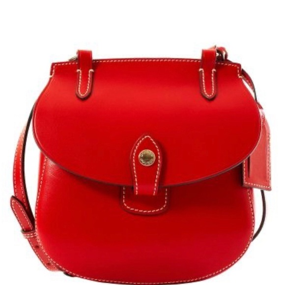 Dooney & Bourke Red Leather Happy Alto Crossbody - Picture 2 of 10